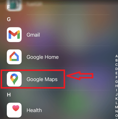 google maps app